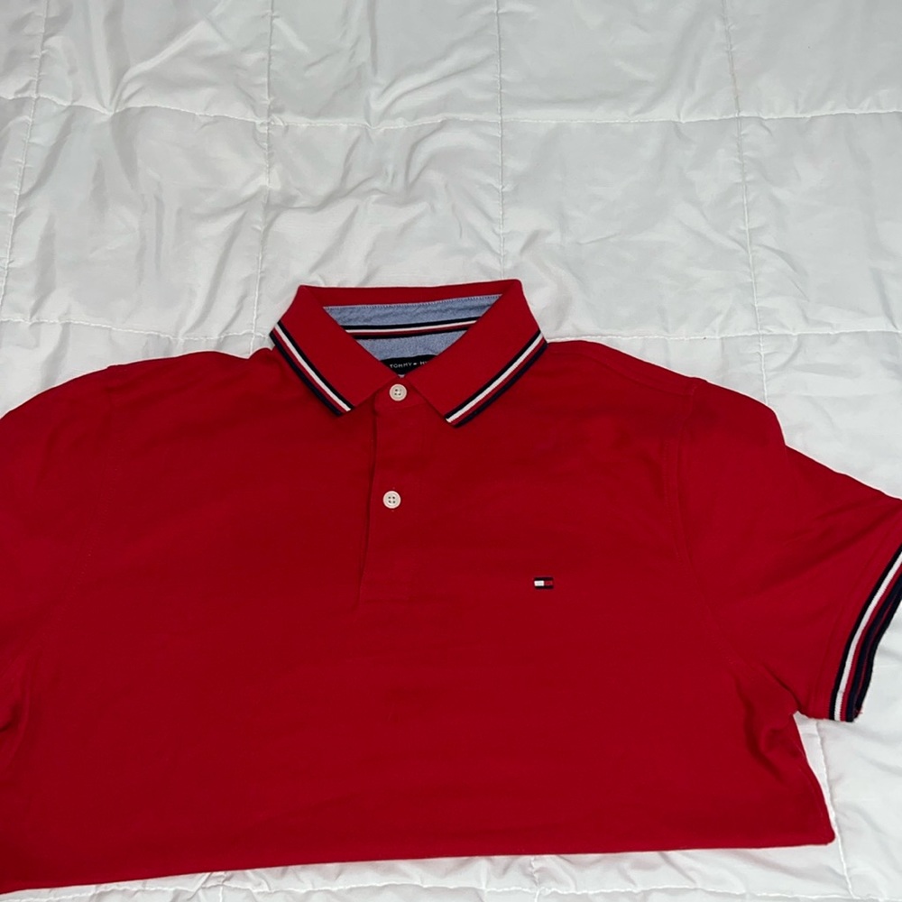 Men’s Tommy Hilfiger Red Polo
